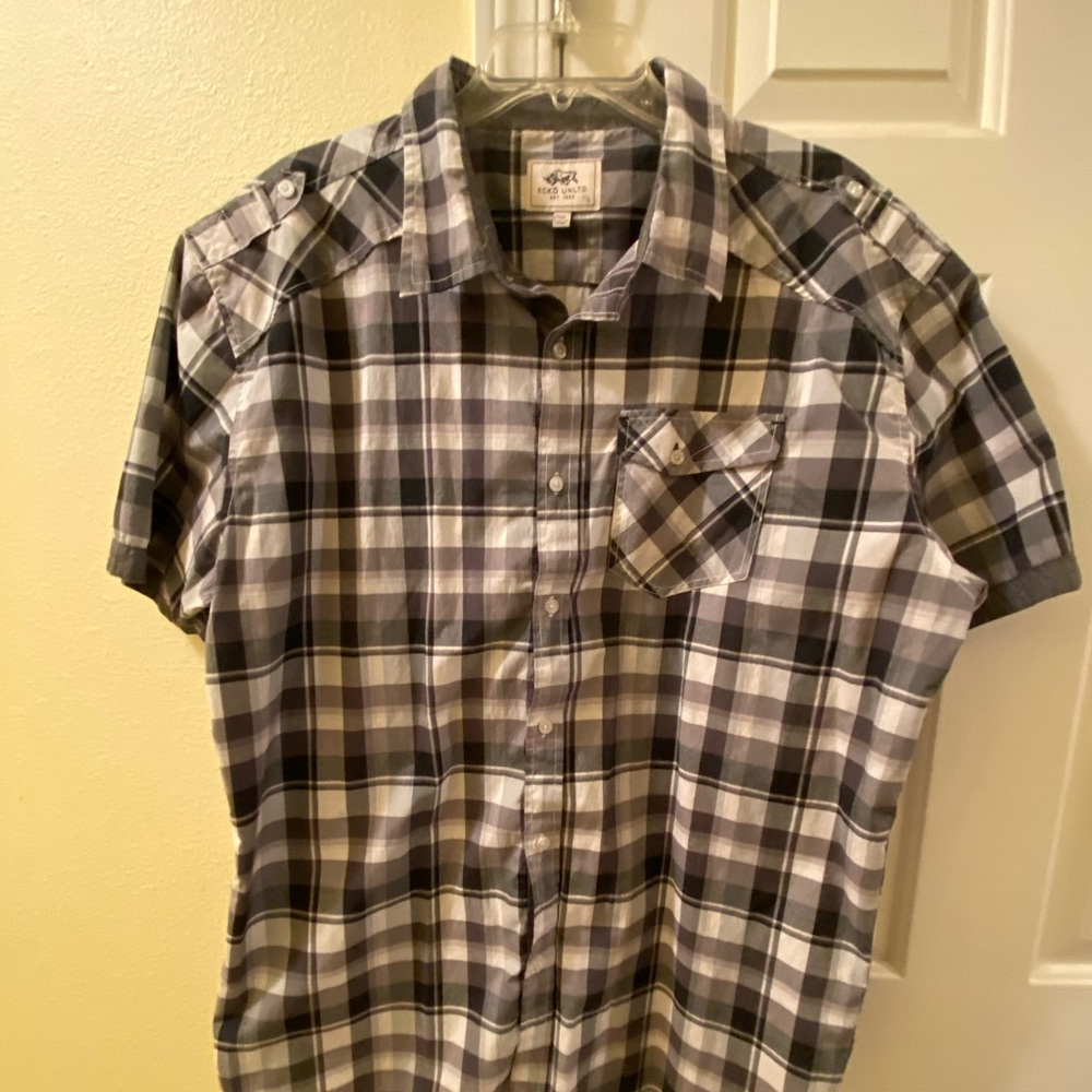 ECKO UNLTD. 2XL Plaid short sleeve button up shirt